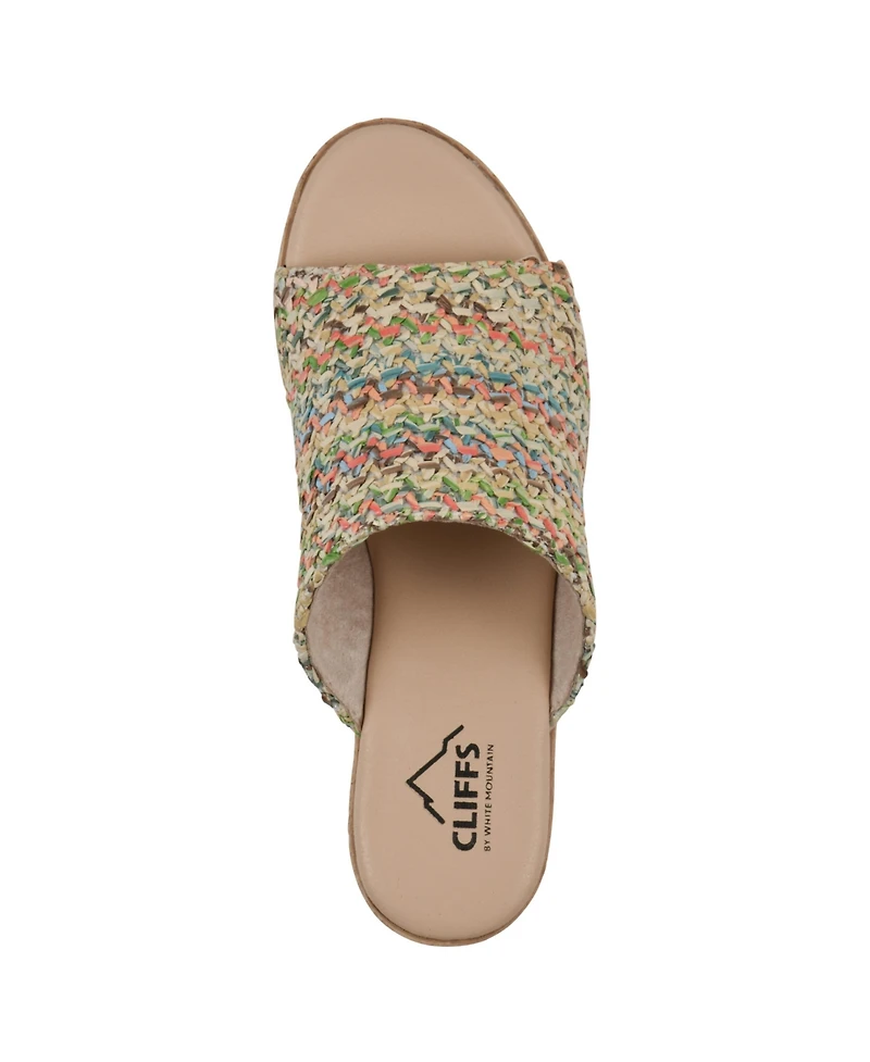 Cliffs by White Mountain Women's Biando Wedge Slip-On Sandals