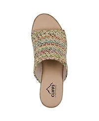 Cliffs by White Mountain Women's Biando Wedge Slip-On Sandals