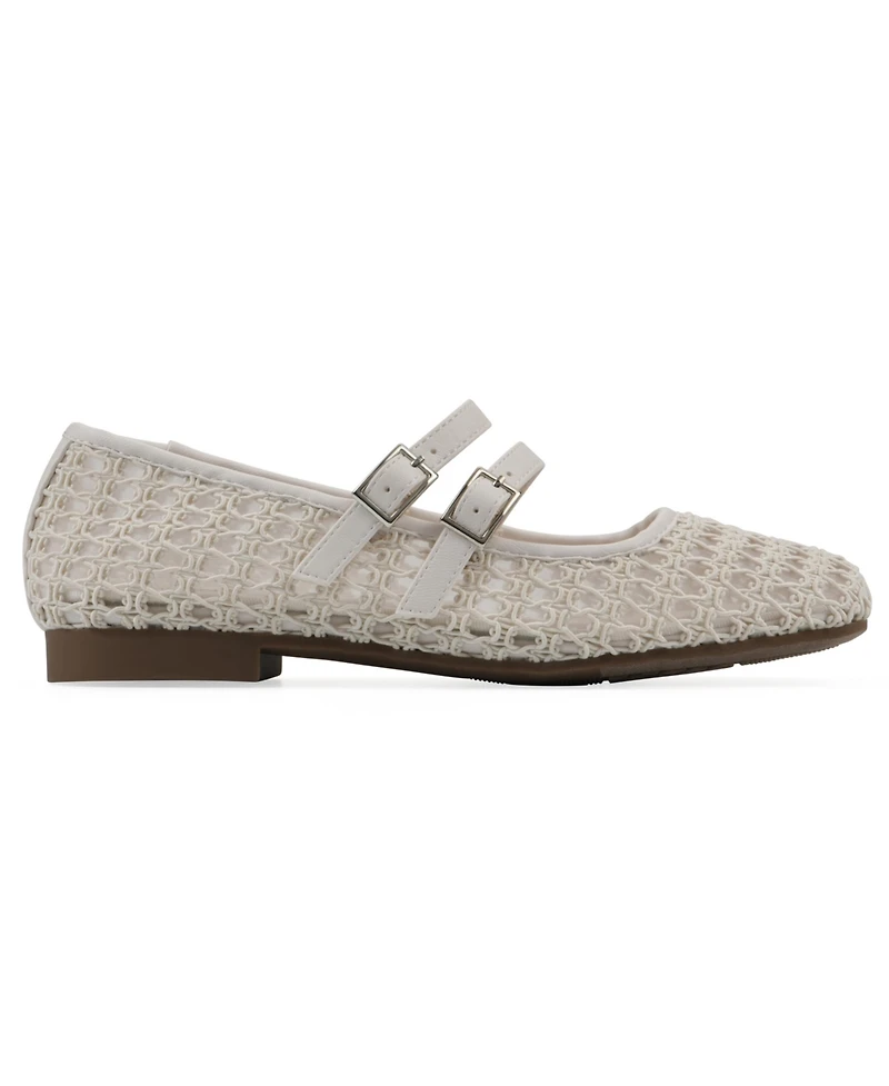 Cliffs by White Mountain Women's Besnik Mary Jane Round Toe Flats