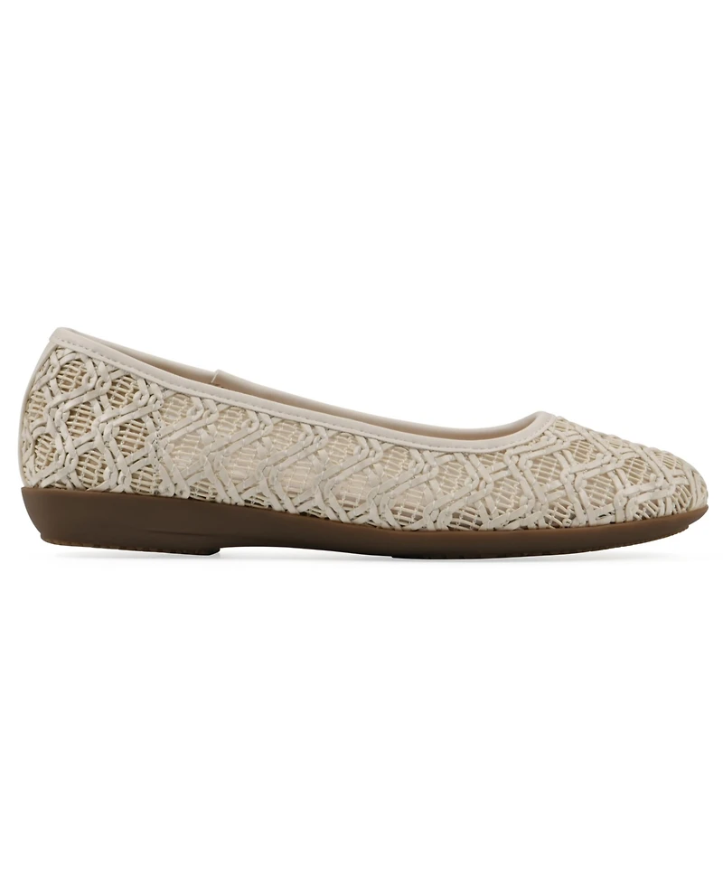 Cliffs by White Mountain Women's Cariann Ballet Round Toe Flats