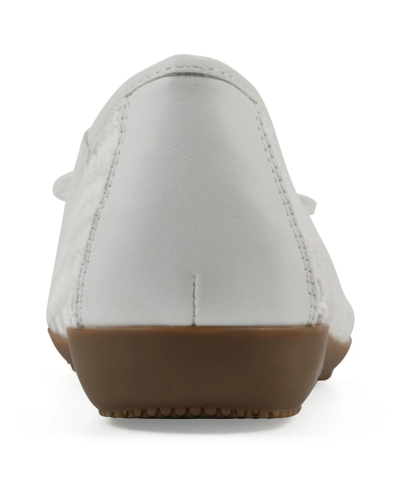 Cliffs by White Mountain Women's Chelcy Round Toe Ballet Flats