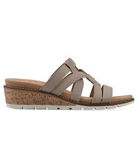 Cliffs by White Mountain Women's Tinisha Wedge Slip-On Sandals