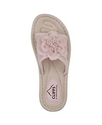 Cliffs by White Mountain Women's Chill Wedge Slip-On Sandals