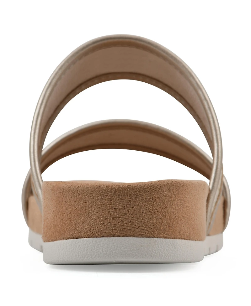 Cliffs by White Mountain Women's Tropical Slide Slip-On Sandals