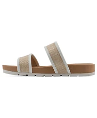 Cliffs by White Mountain Women's Tropical Slide Slip-On Sandals