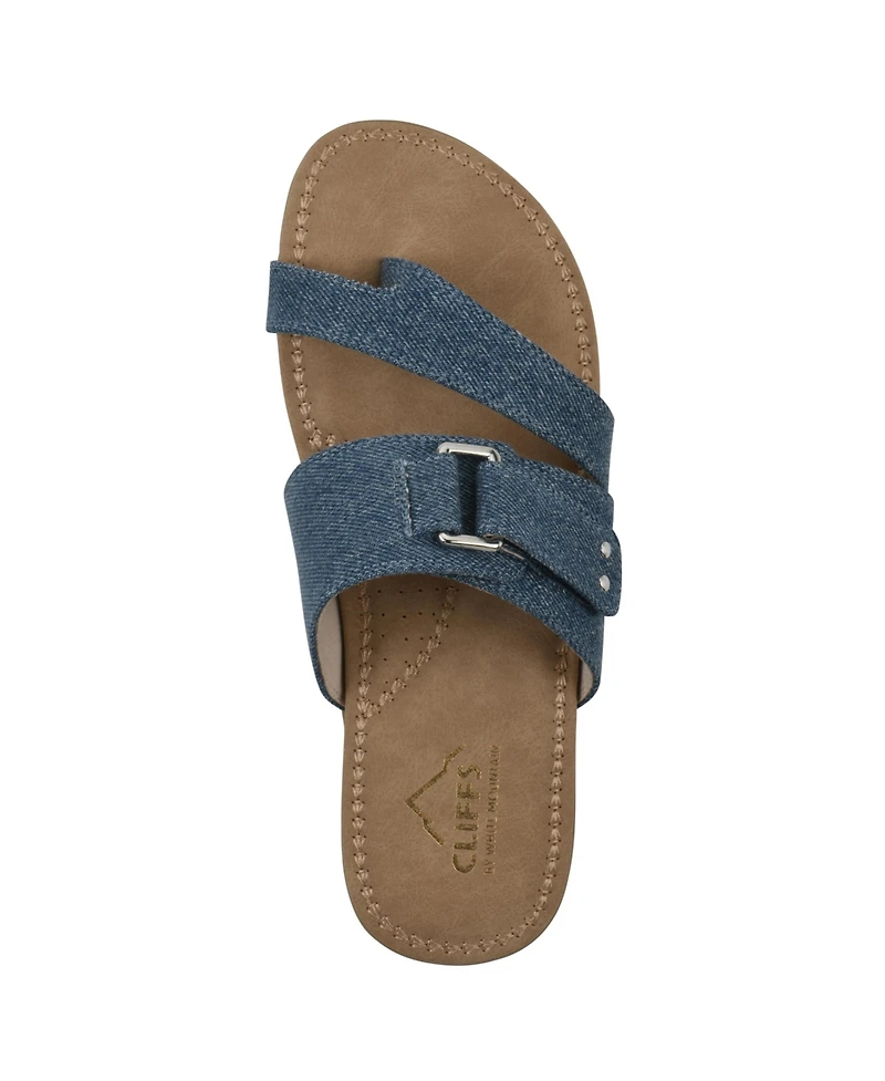 Cliffs by White Mountain Women's Fancify Slip-On Sandals