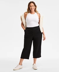 Style & Co Plus Pull-On Cropped Pants, Exclusively at Macy's