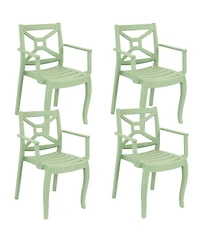 Polypropylene Stackable Tristana Outdoor Patio Arm Chair