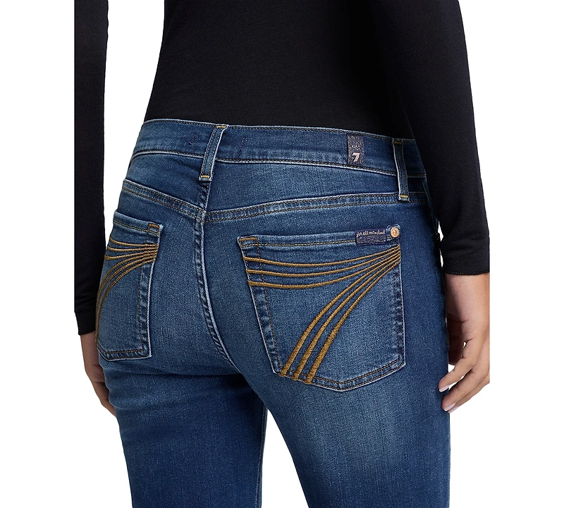 7 For All Mankind Women's Dojo Tailored Hem Flare Jeans