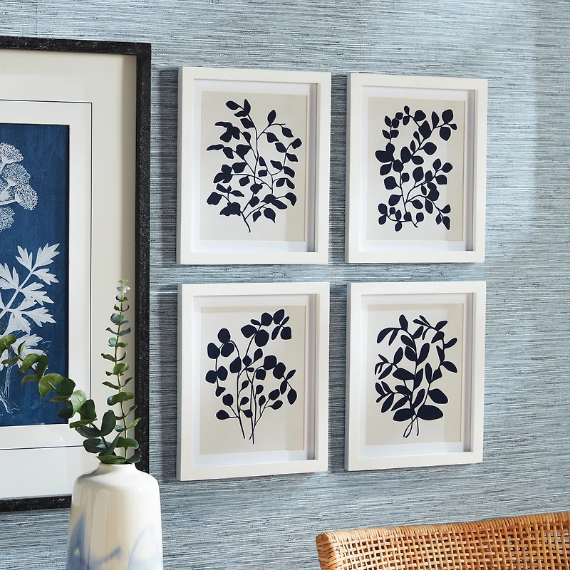 Leafy Vine Prints Set of 4