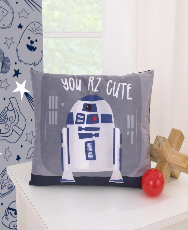 Star Wars Welcome to the Galaxy R2-d Decorative Toddler Pillow, 15" x 12"