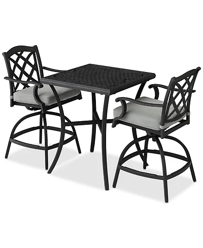 Wythburn 3-pc. Outdoor Bar Height Dining Set (32" Table & 2 Stools) , Created for Macy's