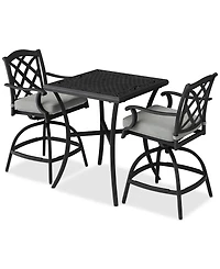Wythburn 3-pc. Outdoor Bar Height Dining Set (32" Table & 2 Stools) , Created for Macy's