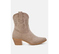 Nigel Cut Out Detail Cowboy Boots