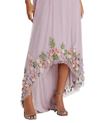 Mac Duggal Women's One Shoulder Trapeze Embellished High Low Gown