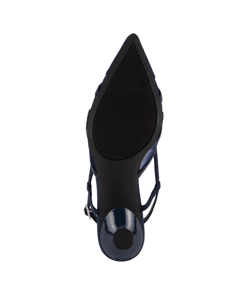 Jones New York Women's Lindala Kitten Heel Slingback Evening Pumps
