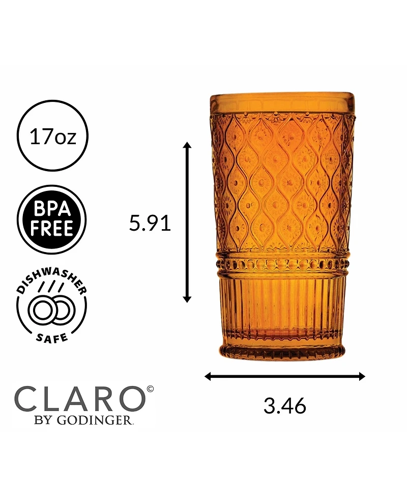 Godinger Claro Highball Glasses