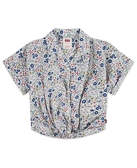 Levi's Big Girls Floral Twist Button Up Top