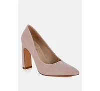 Uboa Slim Block Heel Pumps