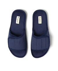 Dearfoams Men's Collin Terry Adjustable Shower Slide House Slipper