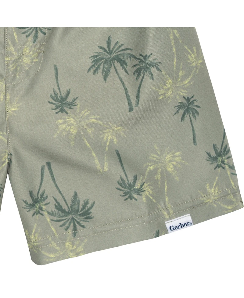 Gerber Baby Boys Swim Trunks - Sailboats 2-Pack