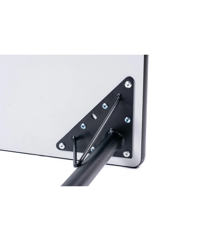 Bintiva Activity Table 24" x 48" Gray Edge - Gray Legs Adjusts 21" - 30" - Black edge