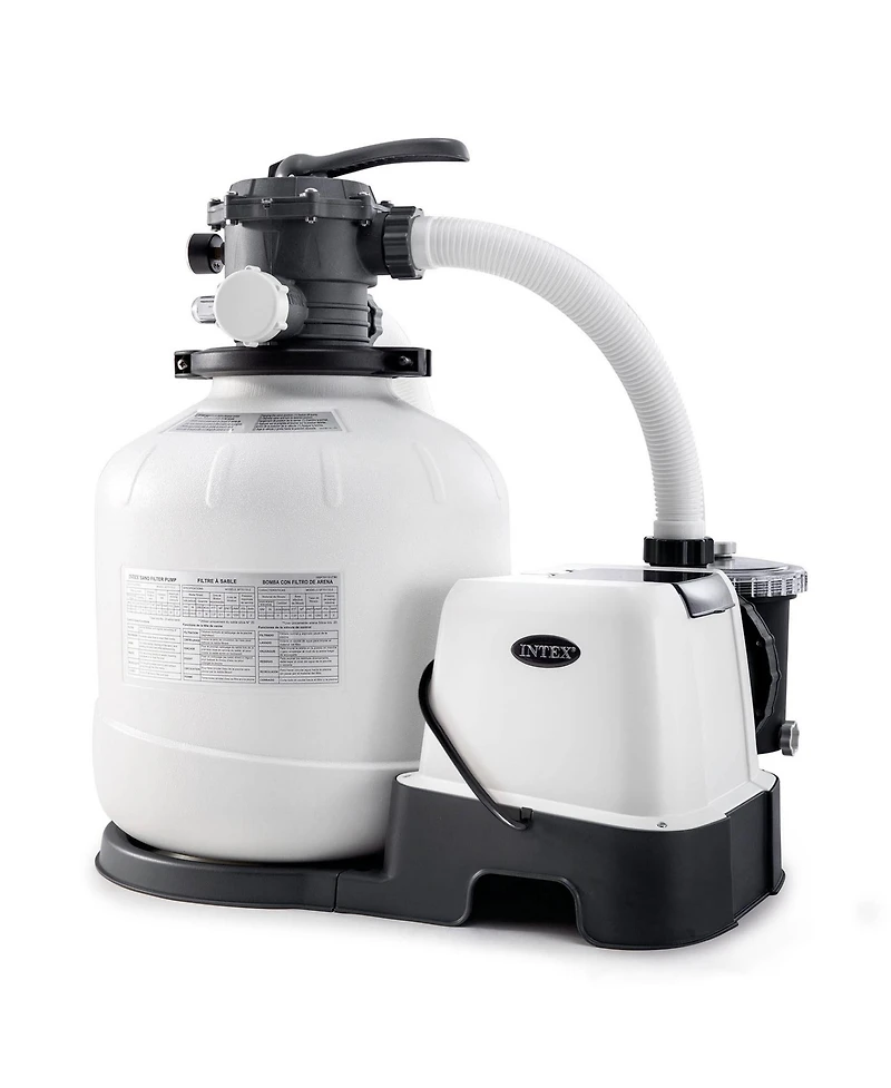 Intex Automatic Pool Cleaner w/Krystal Clear Saltwater System & Sand Filter Pump