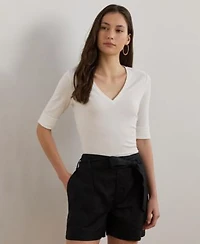 Lauren Ralph Lauren Elbow Sleeve Top P Xs 3x