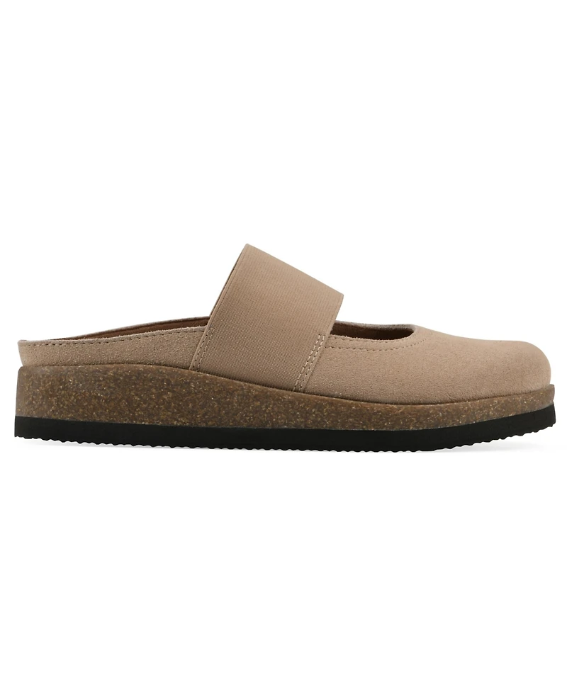 White Mountain Women's Bassi Round Toe Mules