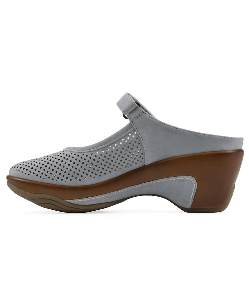 White Mountain Women's Vinto2 Mary Jane Clog Mules