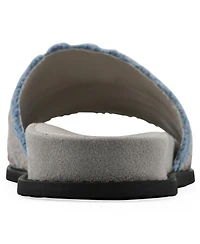 White Mountain Women's Maxim Round Toe Flat Sandals