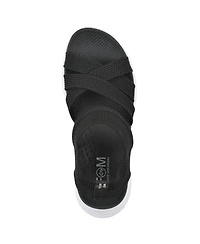 White Mountain Women's Charry Round Toe Flat Sandals