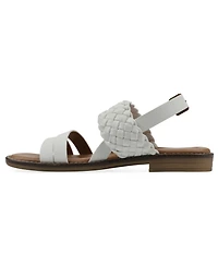 White Mountain Women's Macaroni Round Toe Flat Sandals