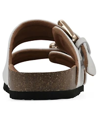 White Mountain Women's Griffon Round Toe Flat Sandals
