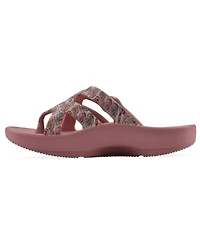 White Mountain Women's Rip Round Toe Flat Sandals