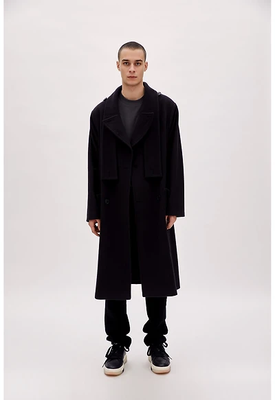 Pcfg Men's Wool Long Coat