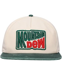 Lids Men's Cream Mountain Dew Retro Golfer Snapback Hat