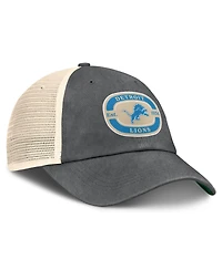 Top of the World Men's Gray Detroit Lions Team Patch Adjustable Hat