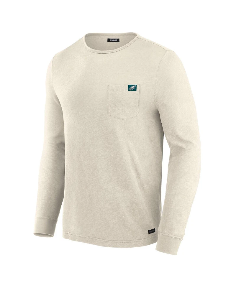 J. Palmer Men's White Philadelphia Eagles In-The-Pocket Long Sleeve T-Shirt