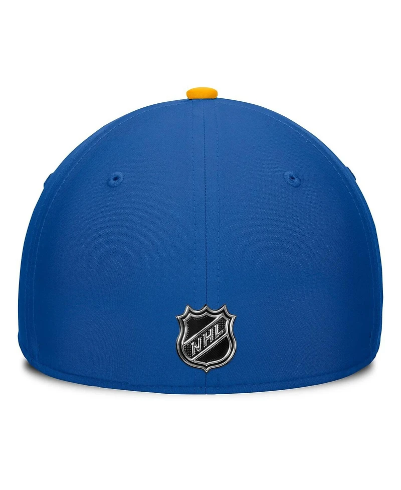 Fanatics Men's Royal/Gold Buffalo Sabres Authentic Pro Rink Flex Hat