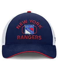 Fanatics Men's Navy/White New York Rangers Authentic Pro Rink Trucker Hat