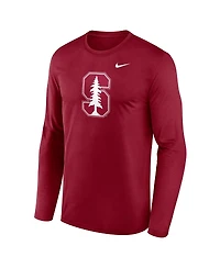 Nike Men's Cardinal Stanford Primetime Primary Legend Long Sleeve T-Shirt