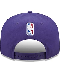 New Era Men's Purple Charlotte Hornets Jersey Hook Statement Edition 9FIFTY Snapback Hat