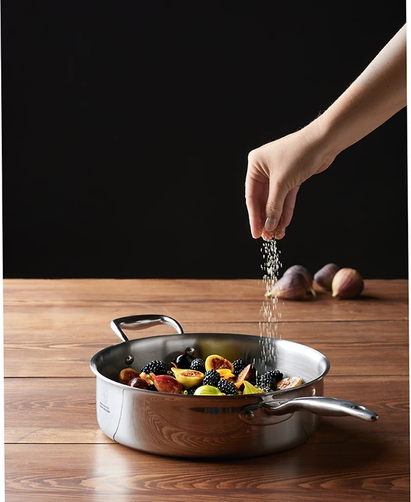 Heritage Steel Titanium Series Fully Cladded 4-Quart Saute Pan with Lid
