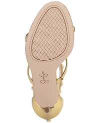 Jessica Simpson Women's Juniya T-Strap Studded Stiletto Sandals