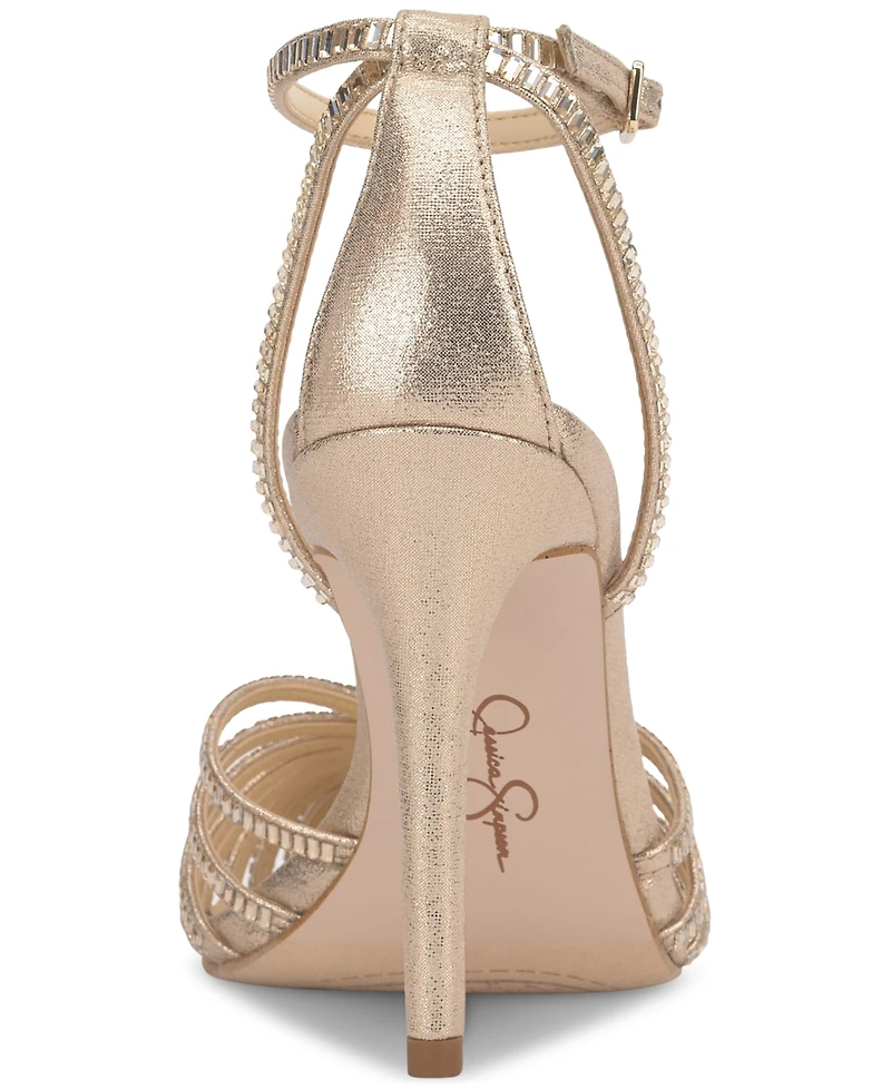 Jessica Simpson Women's Paveri Huarache Rhinestone Stiletto Pumps