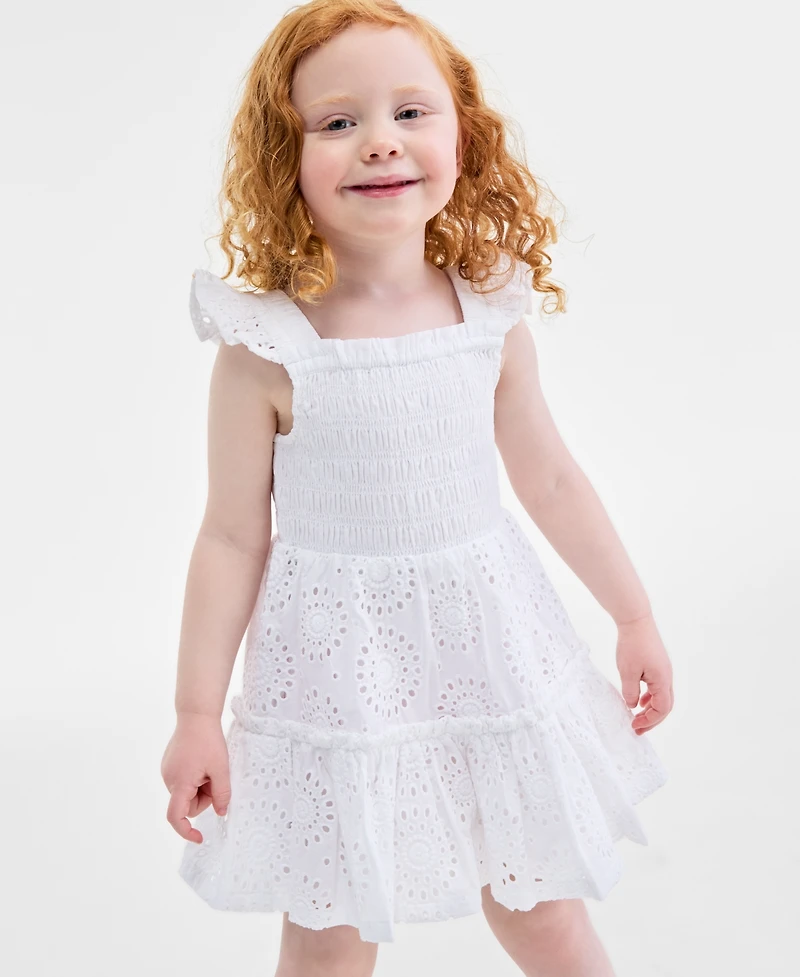 On 34th Cotton Eyelet-Embroidered Mommy & Me Smocked Dress - Toddler, Exclusively at Macy's