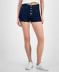 Tommy Jeans Women's Cotton Denim Button-Fly Shorts