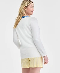 On 34th Women's Tipped Boyfriend Cardigan, Exclusively at Macy's