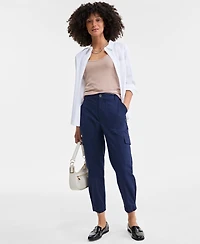On 34th Women's Tapered Ankle-Length Cargo Pants, Created for Macy's